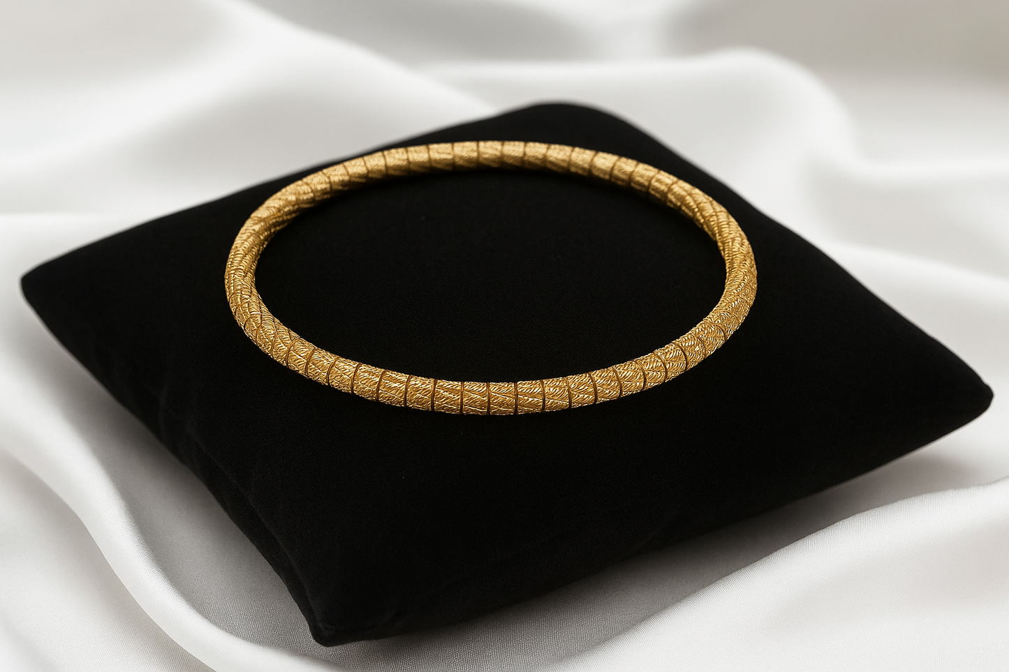 Traditional Engraved Gold Kada
