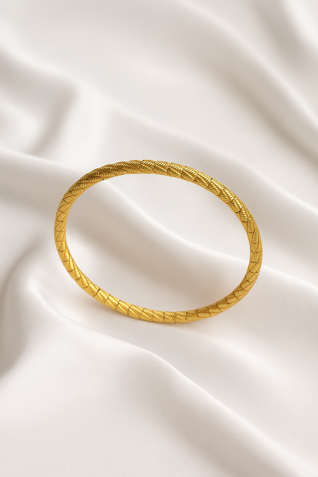 Traditional Engraved Gold Kada