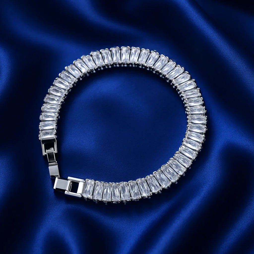 Crystal Luxe Baguette Tennis Bracelet - My Store
