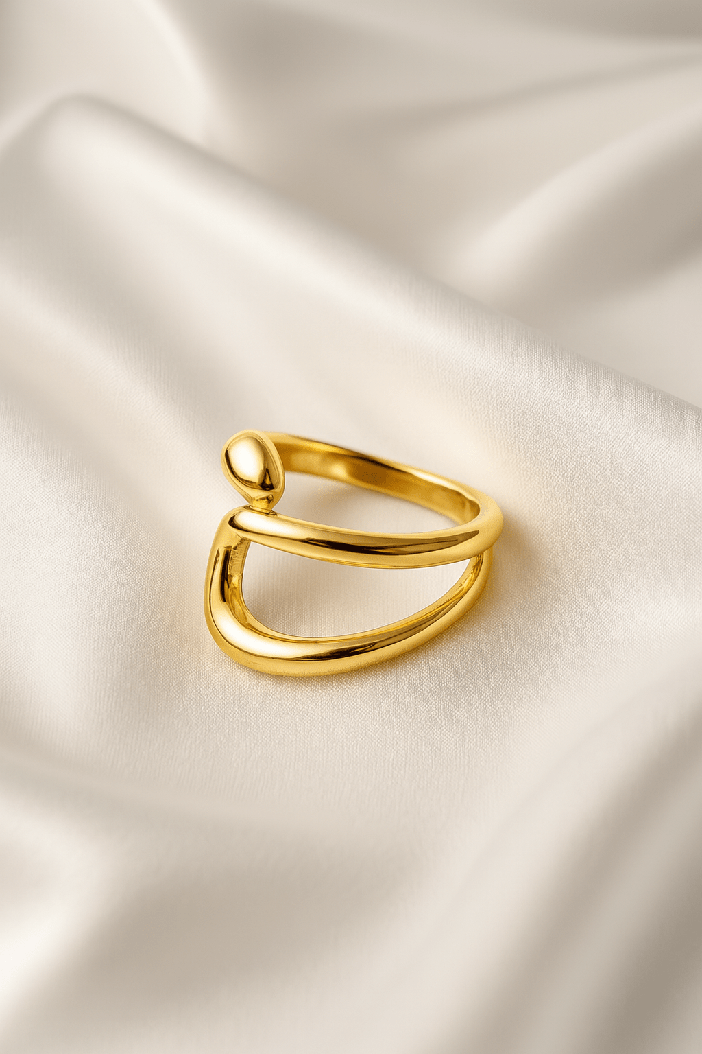 Elysian Flow 22K Gold Statement Ring - My Store