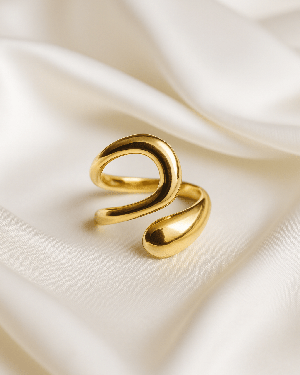 Elysian Flow 22K Gold Statement Ring - My Store