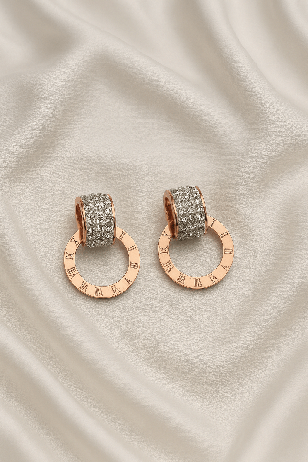 Eternal Time Roman Dial Hoop Earrings - My Store