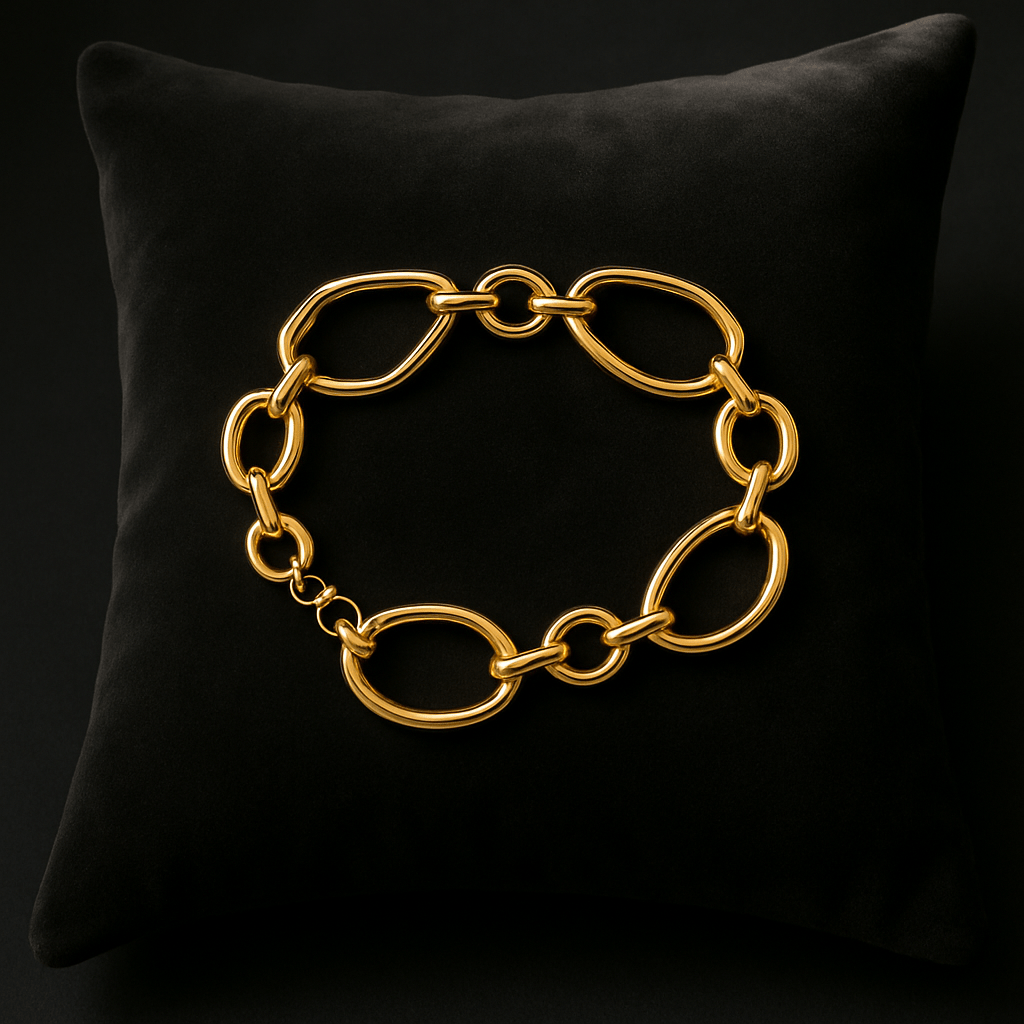 Golden Luxe Bold Link Bracelet - My Store