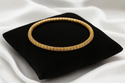 Traditional Engraved Gold Kada