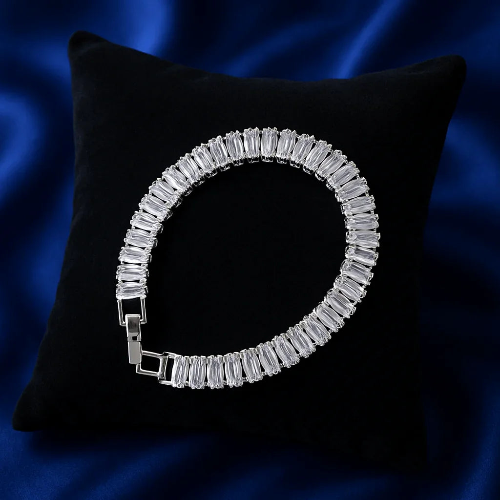 Crystal Luxe Baguette Tennis Bracelet - My Store