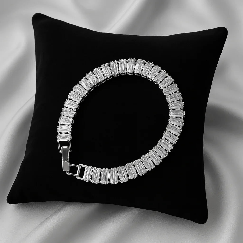 Crystal Luxe Baguette Tennis Bracelet - My Store