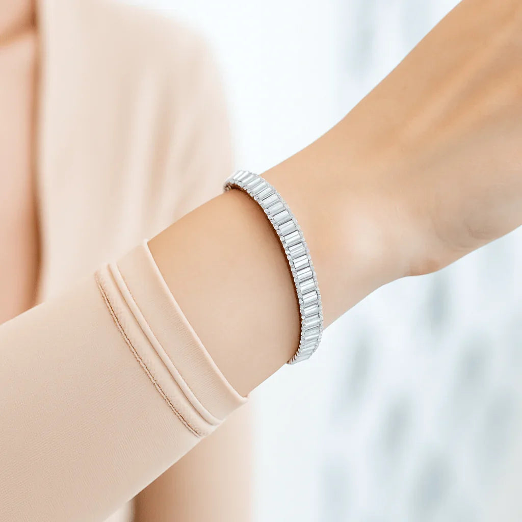 Crystal Luxe Baguette Tennis Bracelet - My Store
