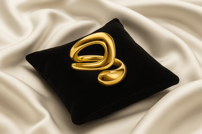 Elysian Flow 22K Gold Statement Ring - My Store
