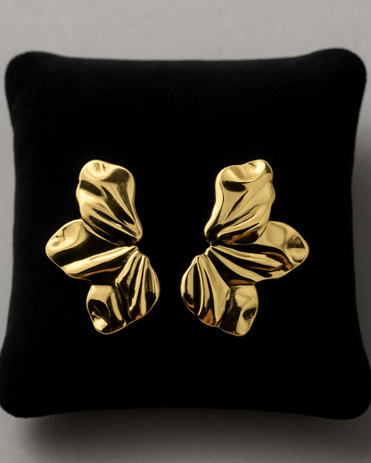 Gilded Flame Sculptural Earrings - My Store