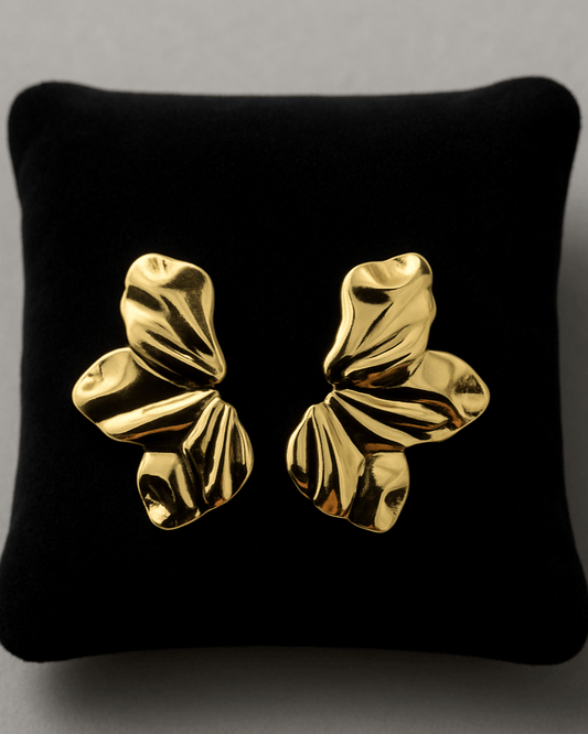 Gilded Flame Sculptural Earrings - My Store