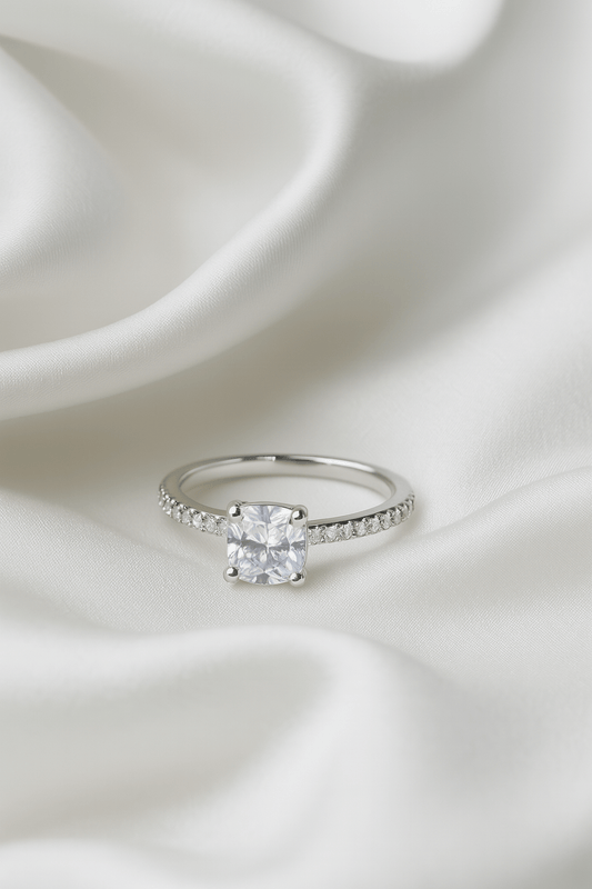 Glacier Gleam – Princess Sparkle Ring - My Store