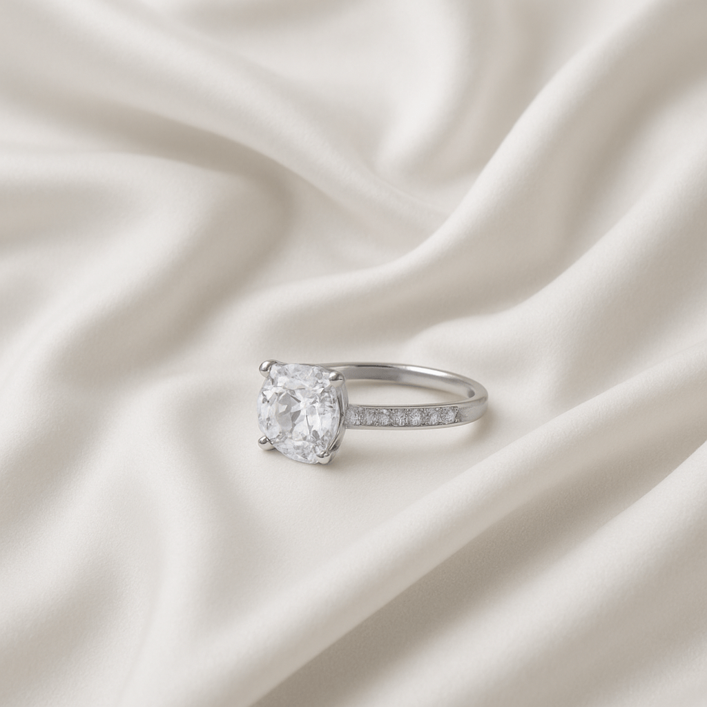 Glacier Gleam – Princess Sparkle Ring - My Store