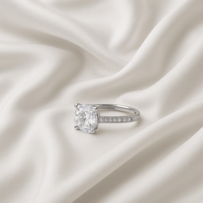 Glacier Gleam – Princess Sparkle Ring - My Store