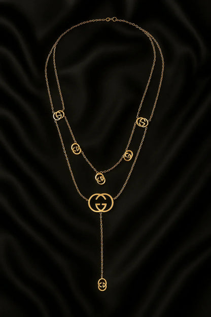 Golden Emblem Luxe Layered Necklace - My Store
