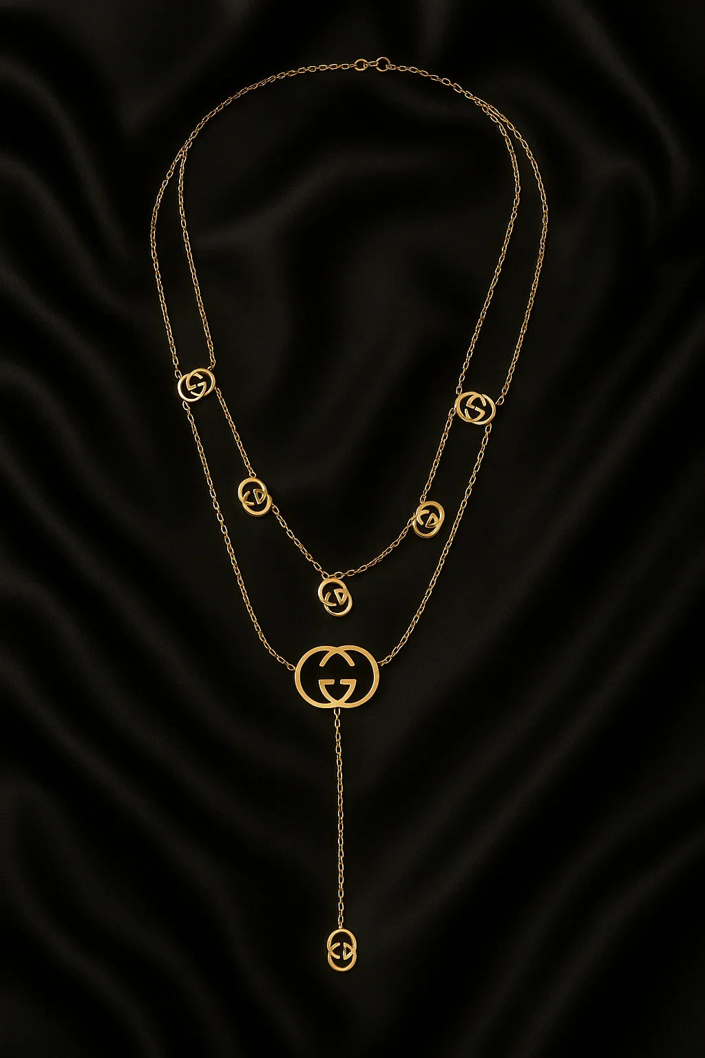 Golden Emblem Luxe Layered Necklace - My Store