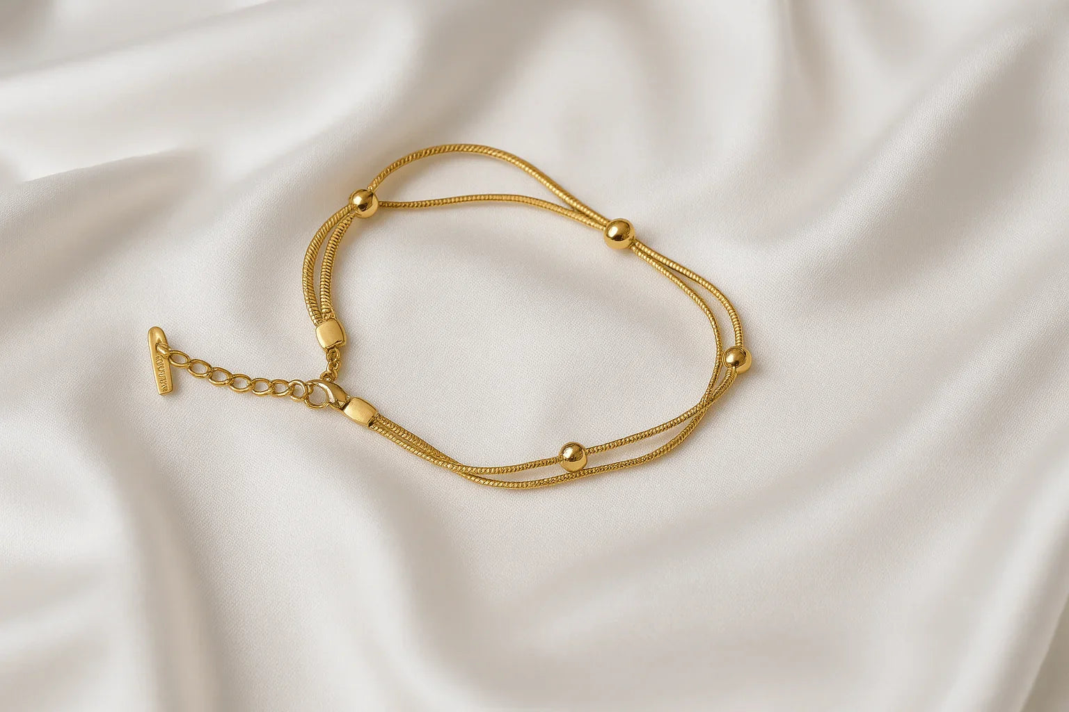 Golden Harmony Dual - Strand Bracelet - My Store