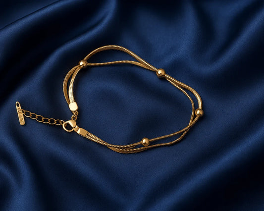 Golden Harmony Dual - Strand Bracelet - My Store
