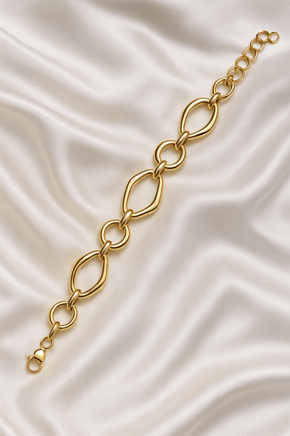 Golden Luxe Bold Link Bracelet - My Store