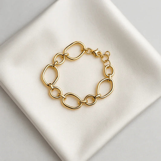 Golden Luxe Bold Link Bracelet - My Store