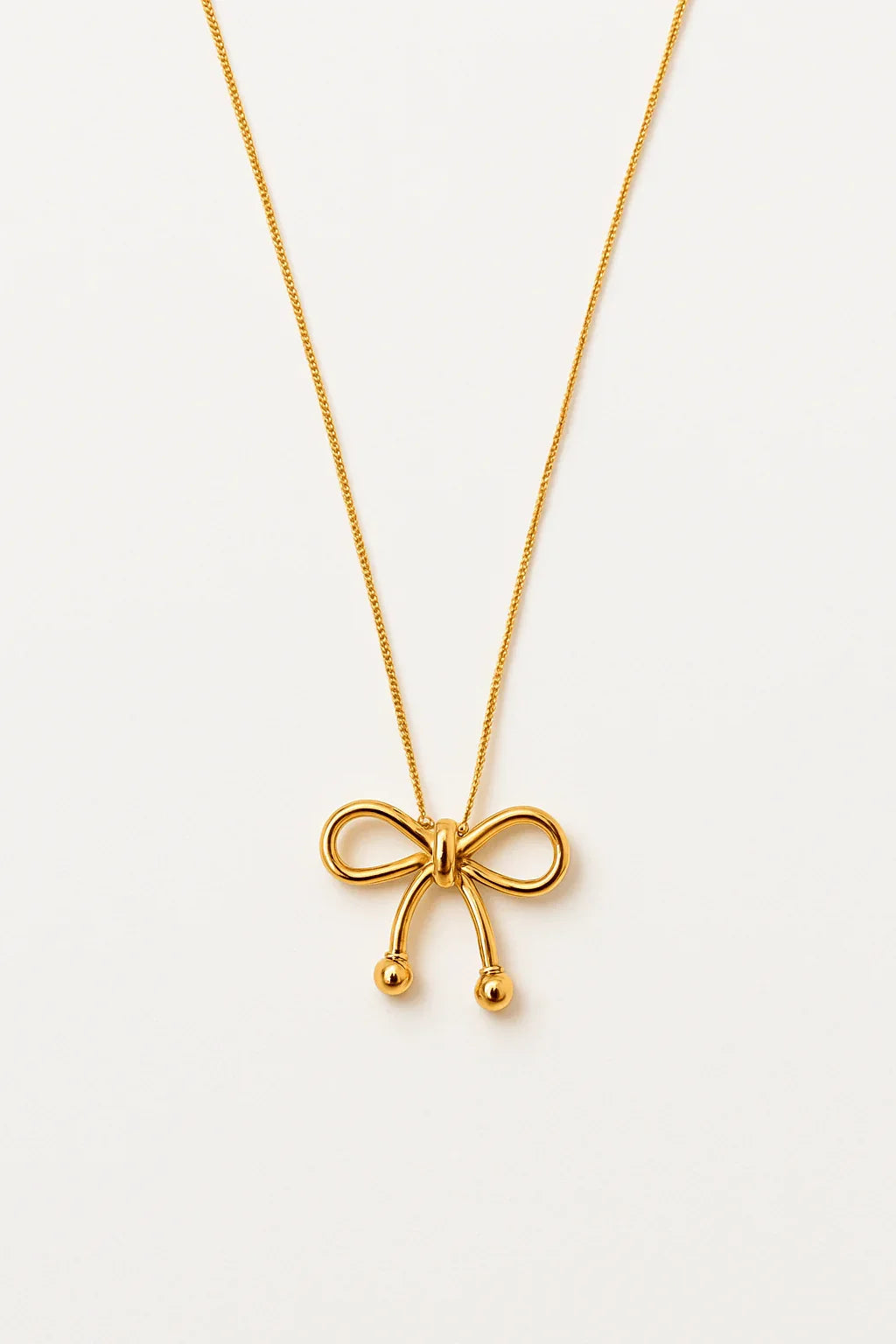 Golden Whimsy Bow Pendant Necklace - My Store