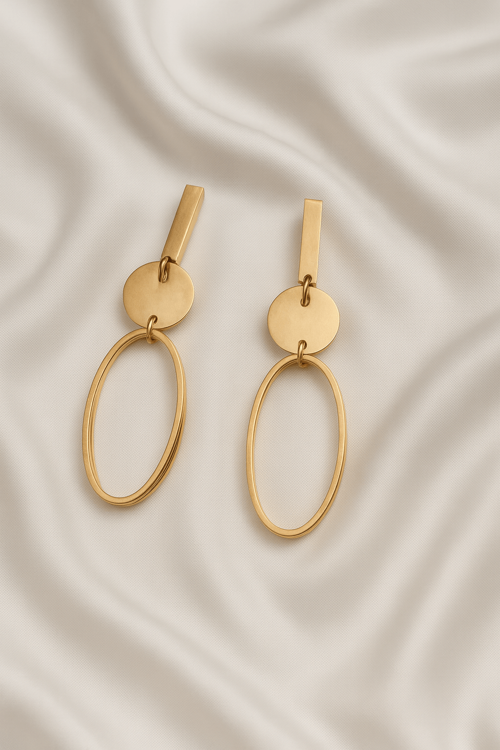 Linear Muse Geometric Drop Earrings - My Store