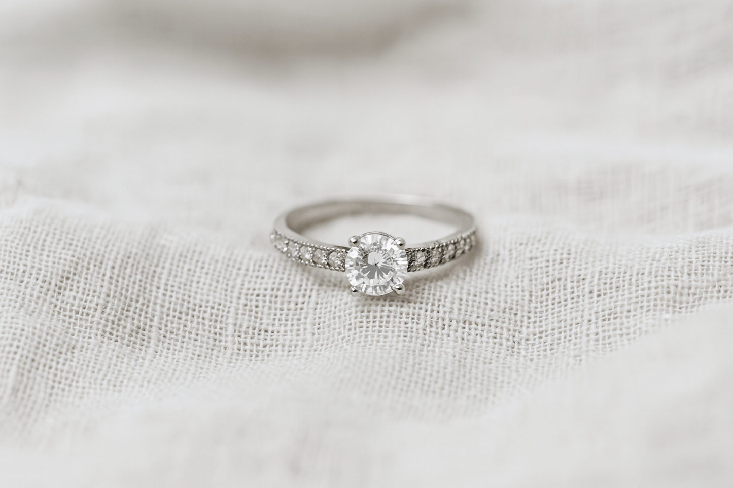 Luna Light – Classic Sparkle Engagement Ring - My Store