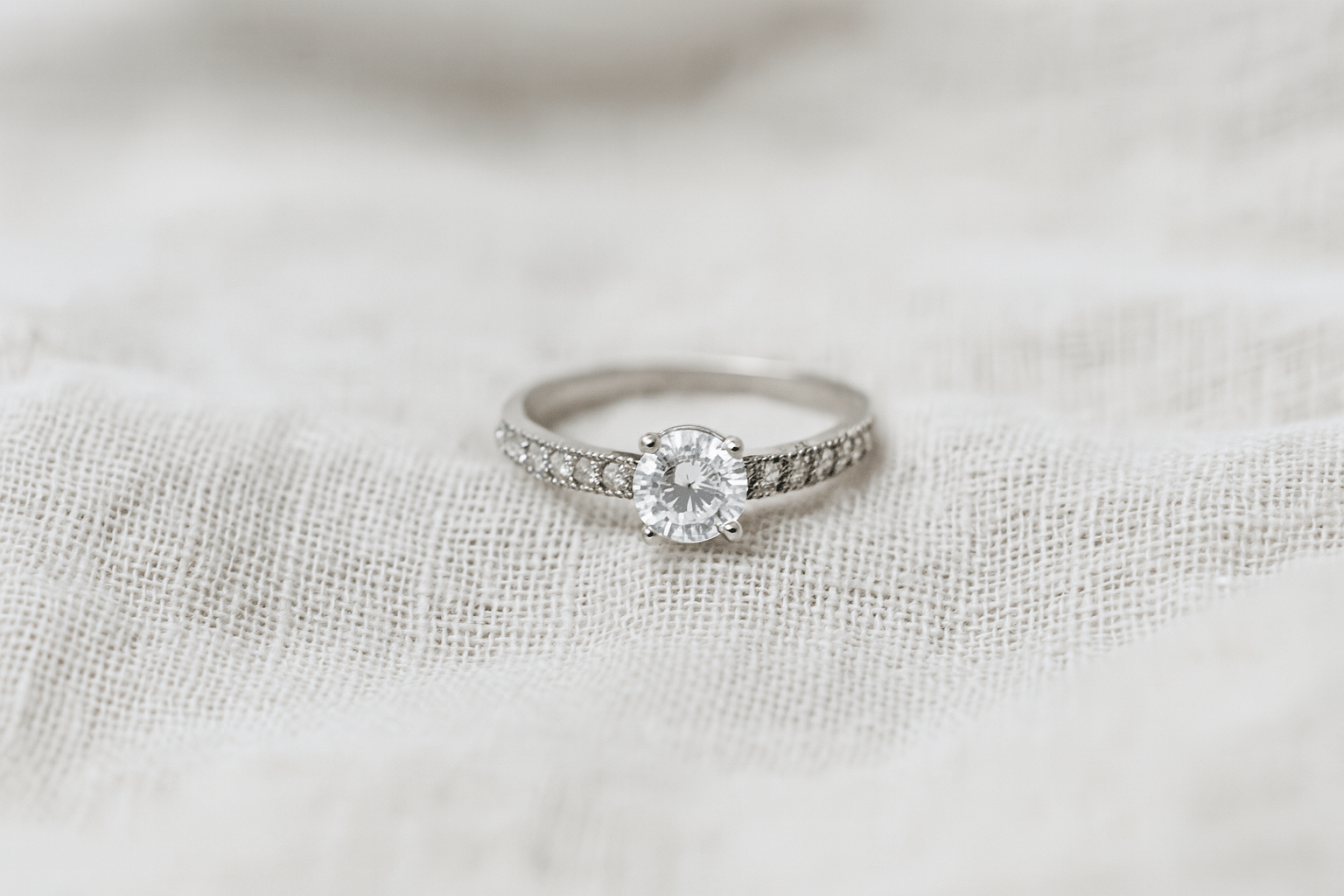 Luna Light – Classic Sparkle Engagement Ring - My Store