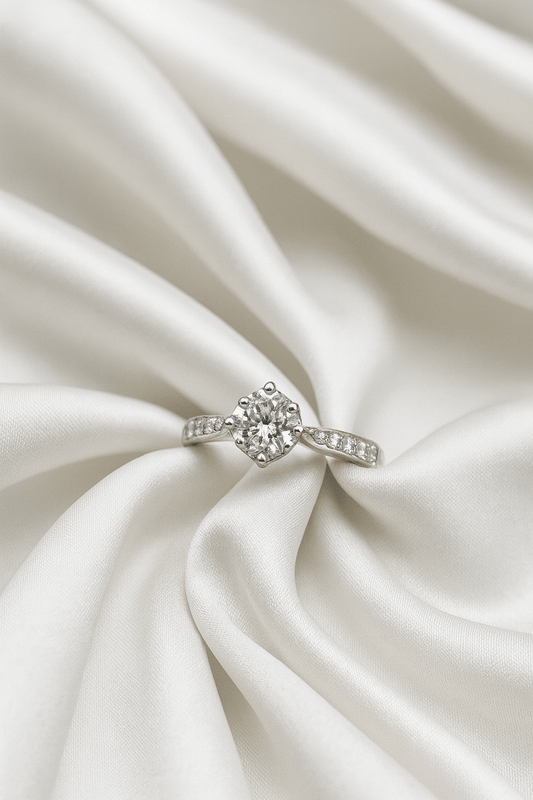 Luna Light – Classic Sparkle Engagement Ring - My Store