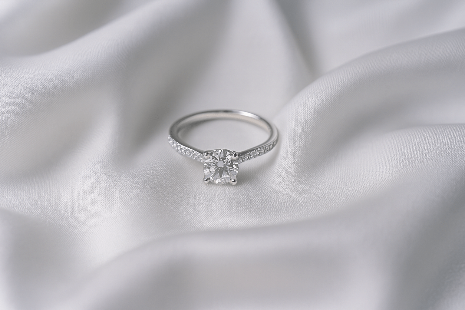 Luna Light – Classic Sparkle Engagement Ring - My Store