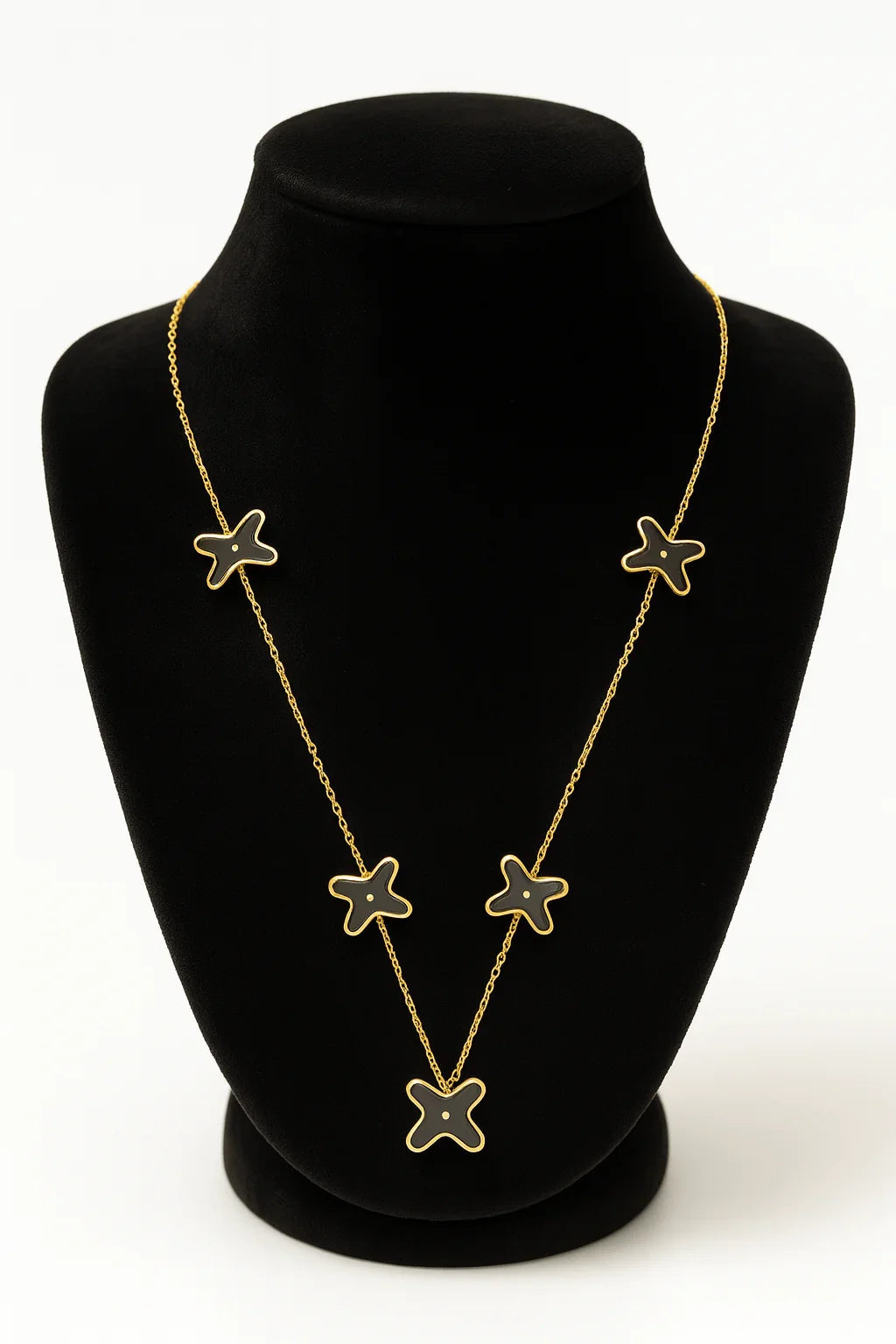 Midnight Bloom Petal Charm Necklace - My Store