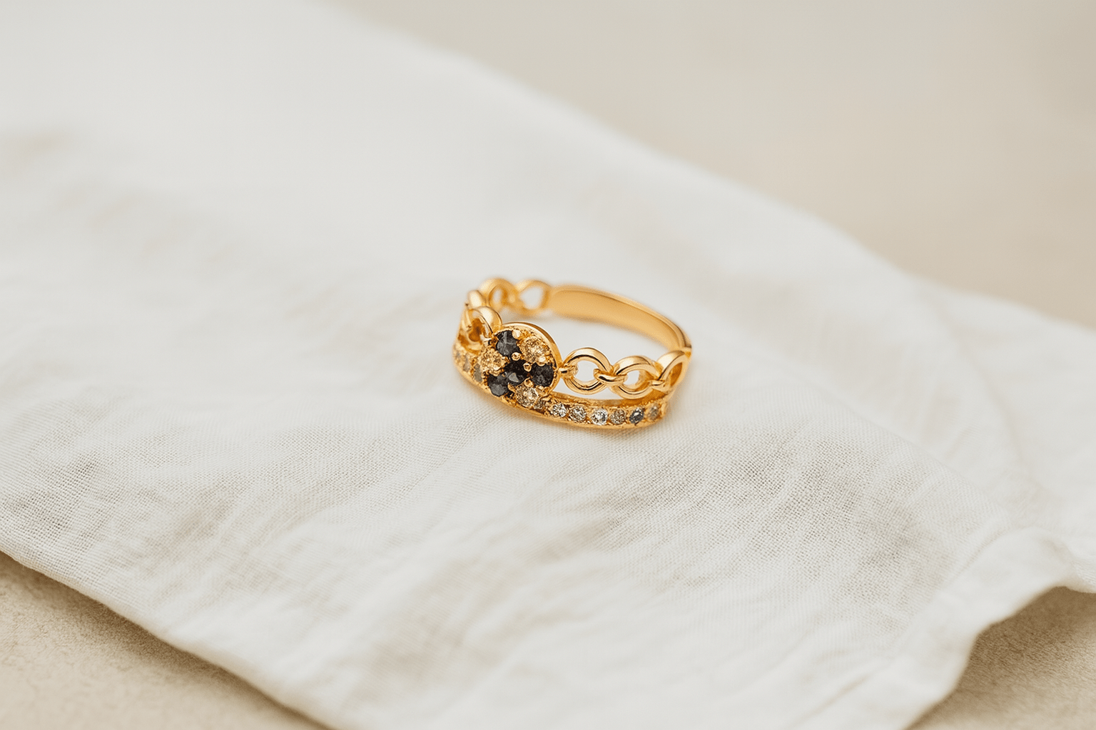 Midnight Glow – Blue Stone Halo Ring - My Store