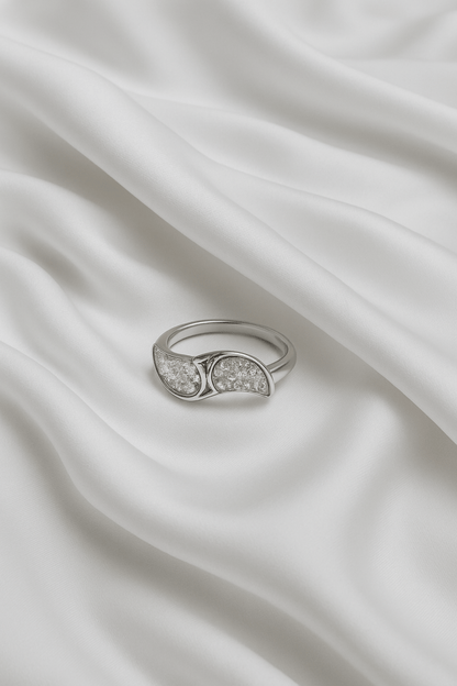 Moonleaf – Dual Petal Sparkle Band - My Store