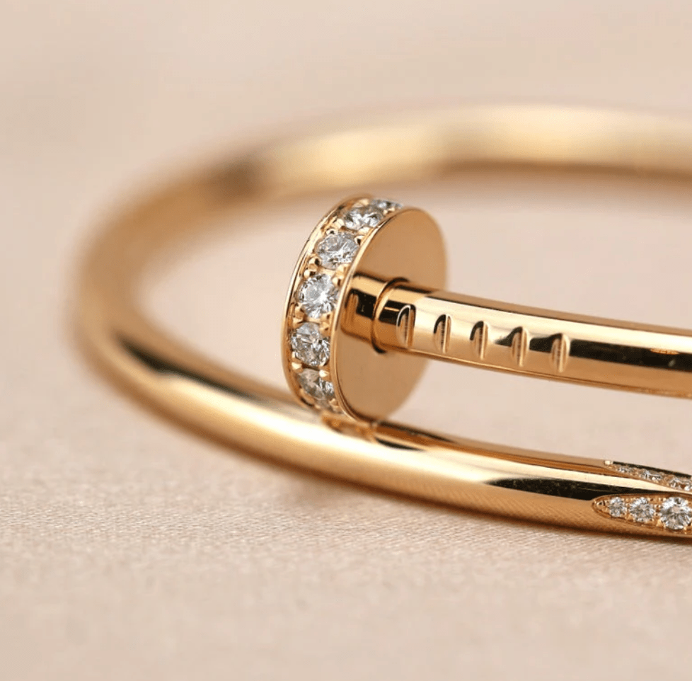 Nail gold plated bracelet rhinestones Jewelry - My Store