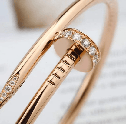 Nail gold plated bracelet rhinestones Jewelry - My Store