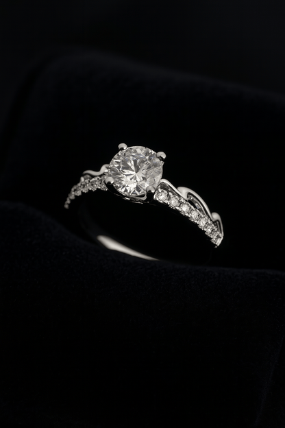 Starlight Crown – Timeless CZ Engagement Ring - My Store
