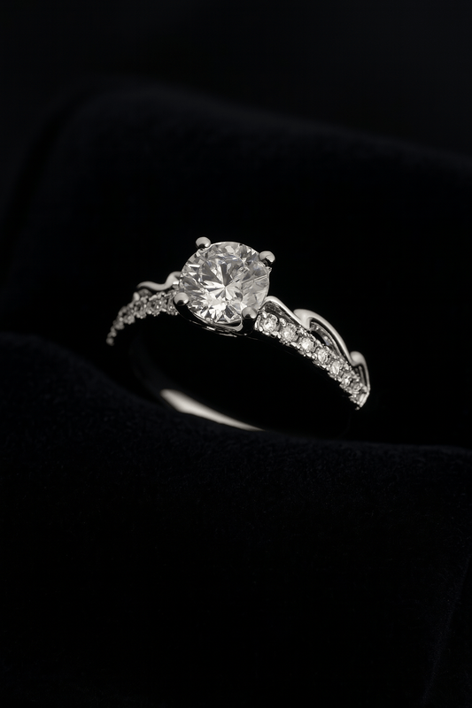 Starlight Crown – Timeless CZ Engagement Ring - My Store
