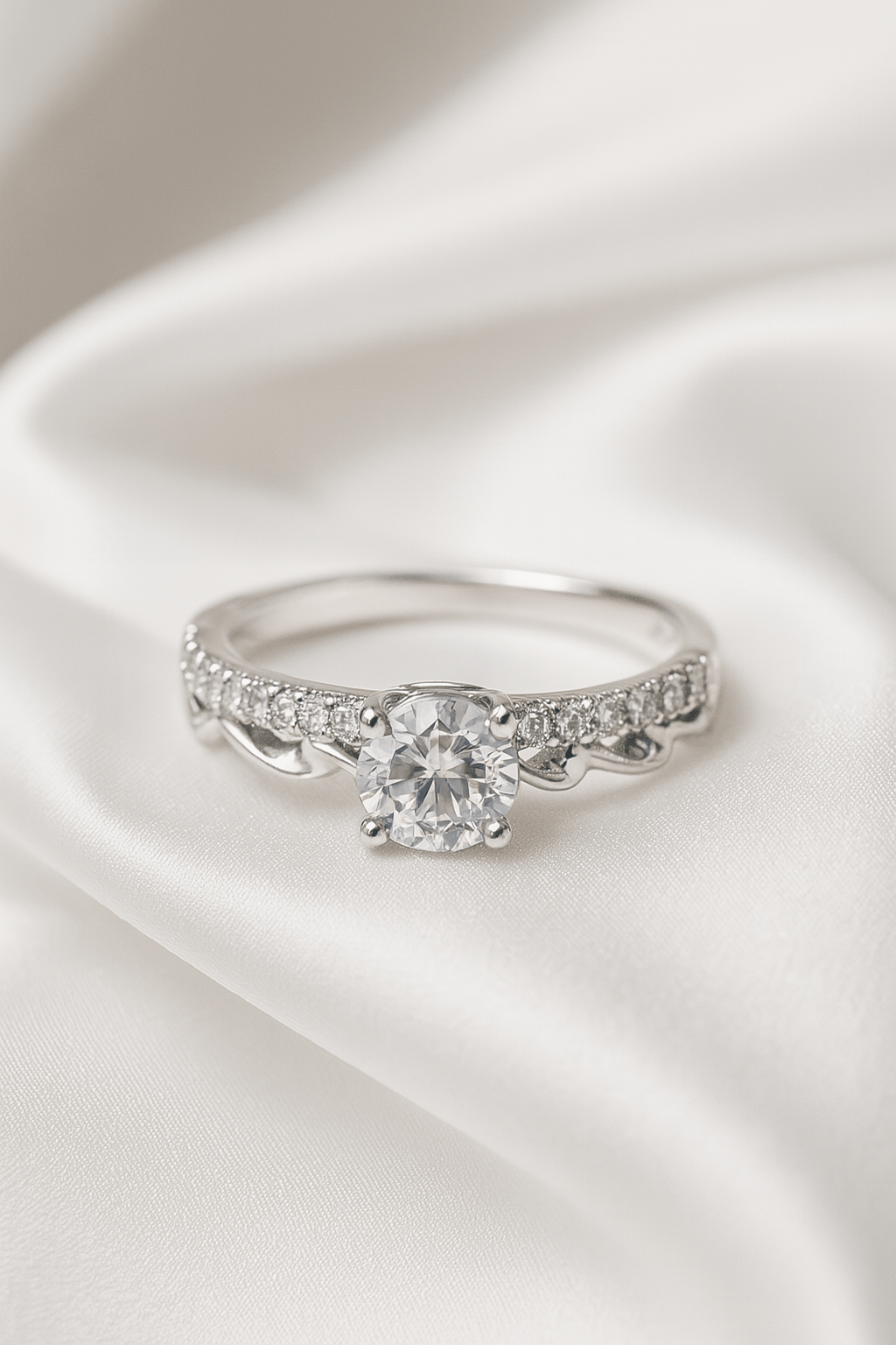 Starlight Crown – Timeless CZ Engagement Ring - My Store