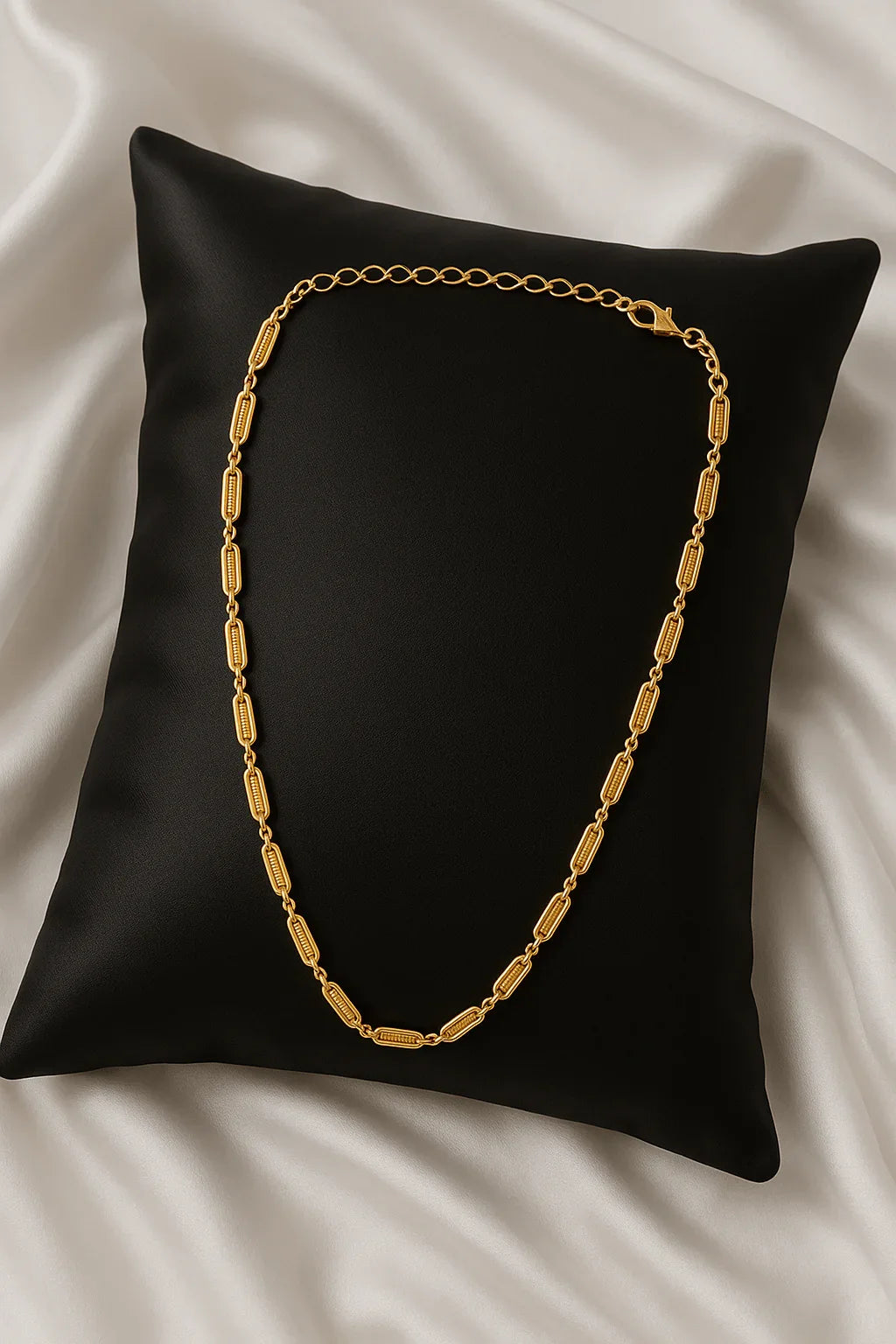 Urban Pulse Gold - Plated Rectangular Link Chain Necklace - My Store